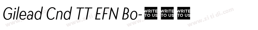 Gilead Cnd TT EFN Bo字体转换 Gilead Cnd TT EFN Bo字体转换
